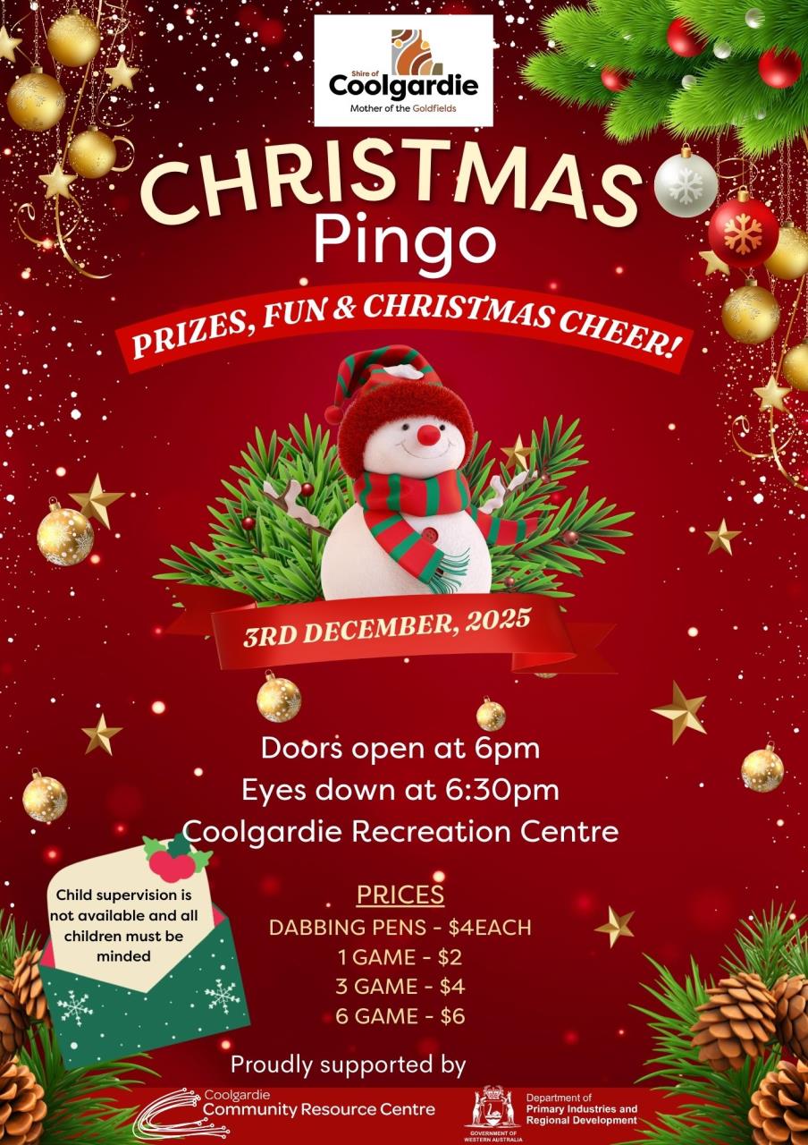 Christmas Pingo » Coolgardie Shire Council
