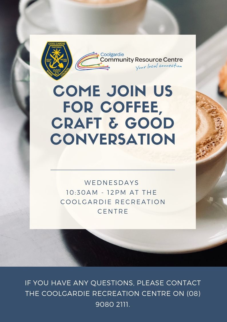 Coffee, Craft & Conversation Poster