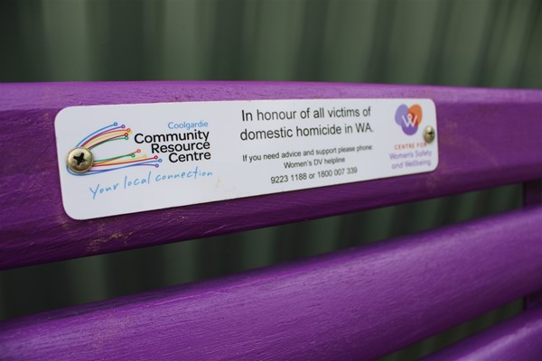 Purple Bench unveiling - IMG_6655