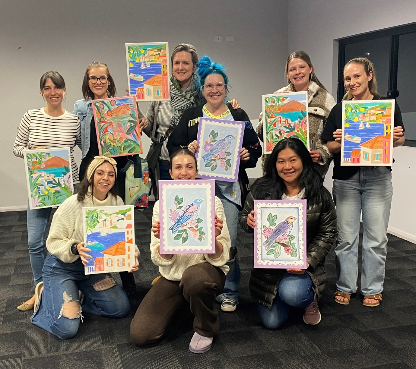 Art and Community Combine at Paint and Sip Evening