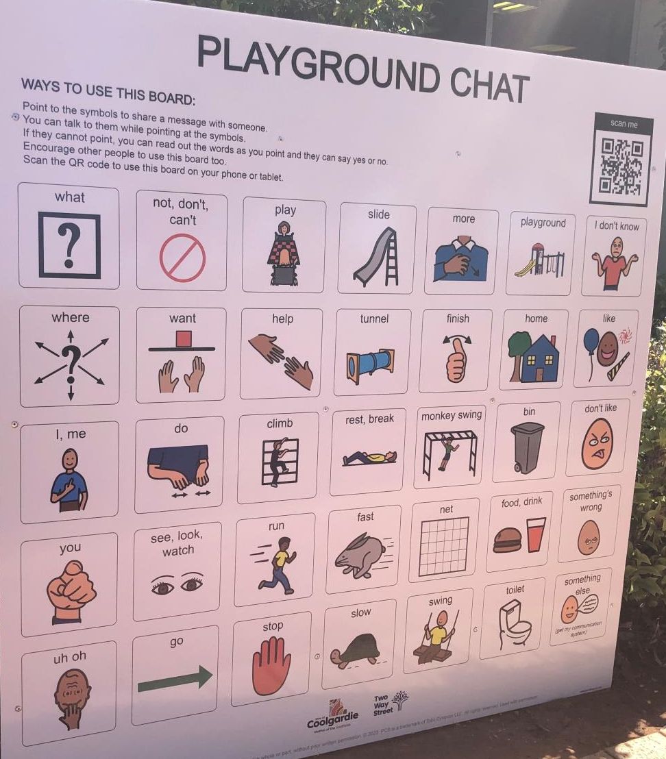 Nature Playground Communication Board Unveiling