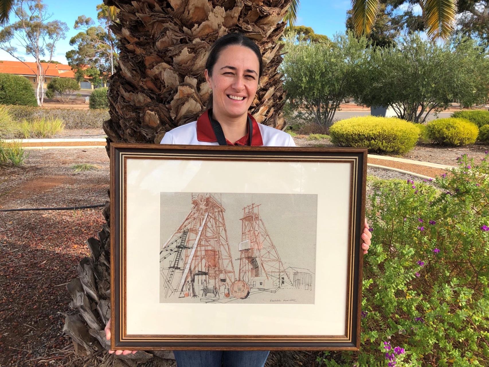 Shire of Coolgardie receives historical mining art piece