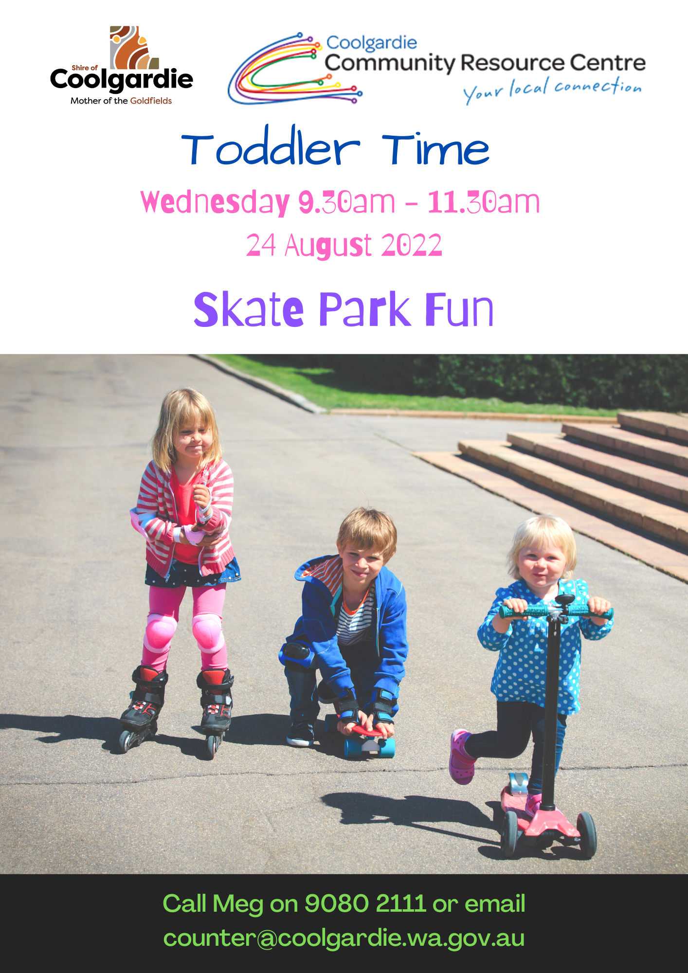 Coolgardie Toddler Time Skate Park Fun
